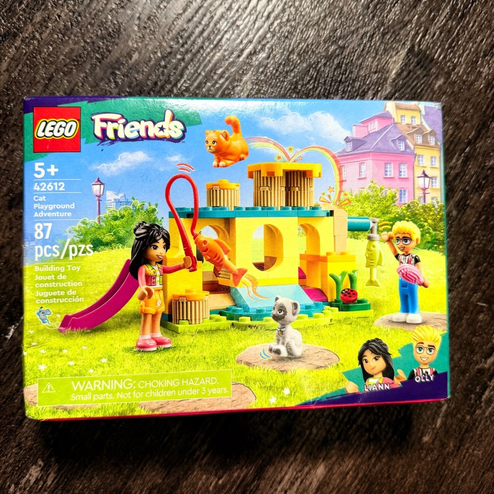 LEGO Friends Cat Playground Adventure Kids 87pc Multi 42612 Liann Olly Set